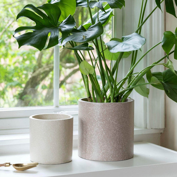 Valetta Caramel Terrazzo Planter Set of 3