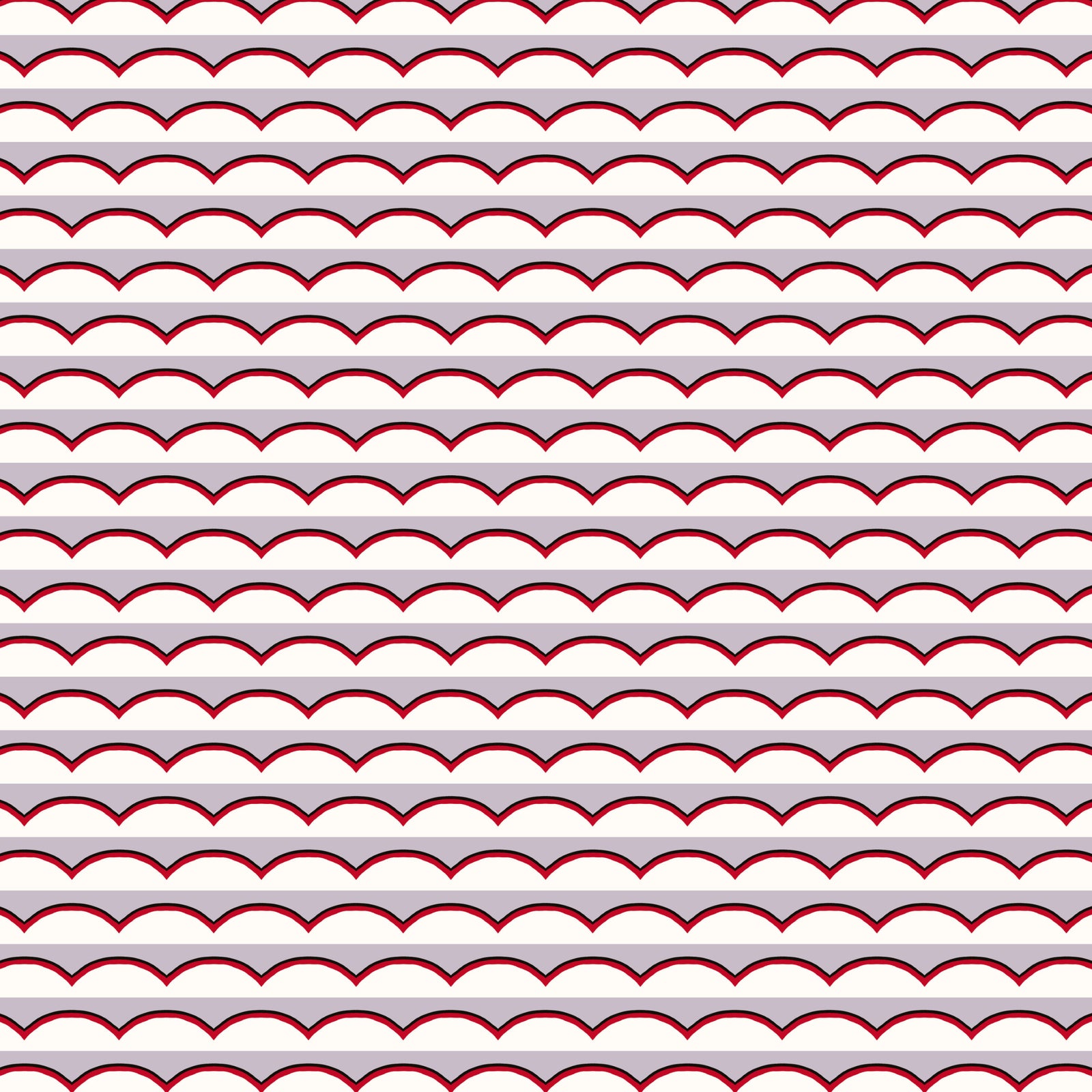 Scallops Wallpaper - Lilac