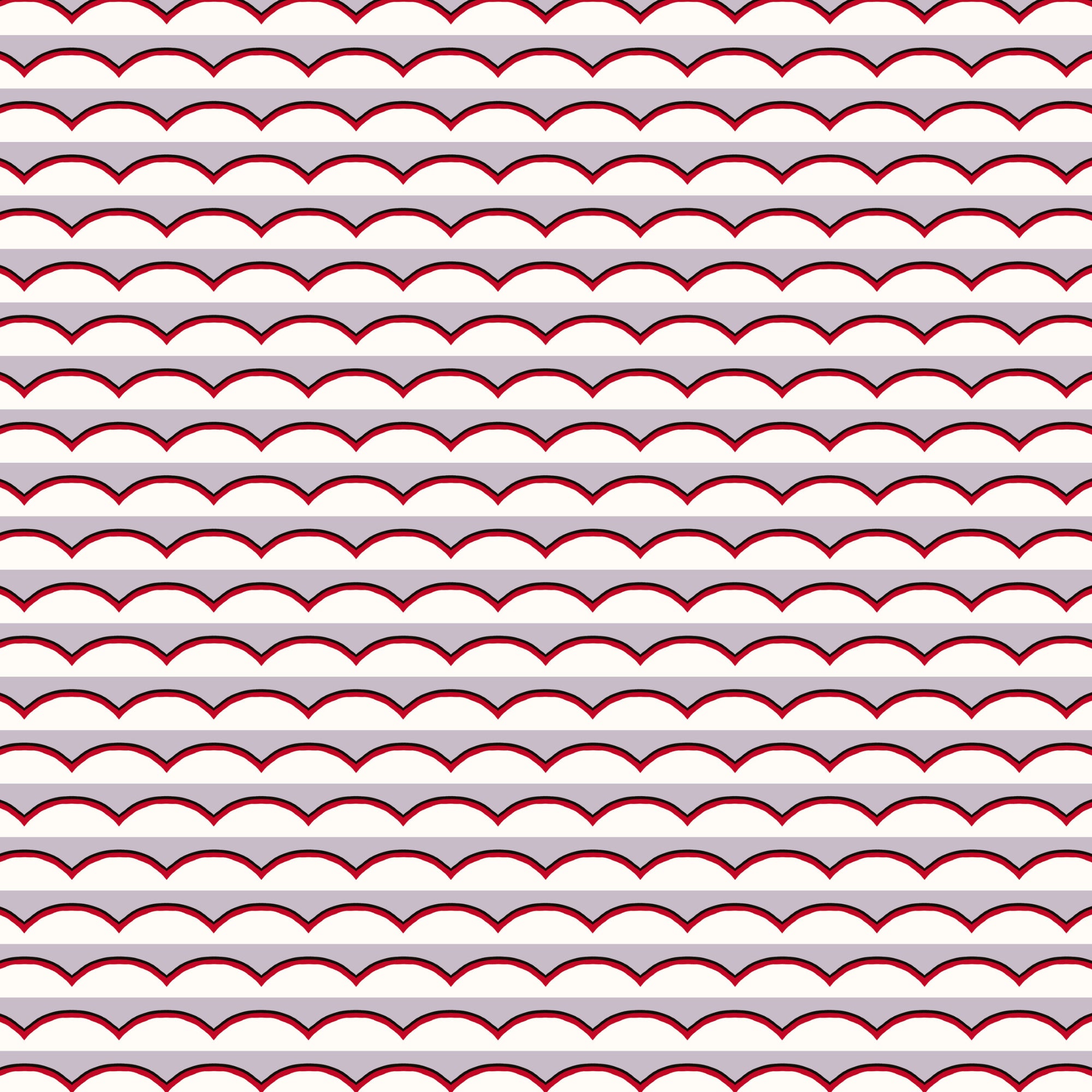 Scallops Wallpaper - Lilac