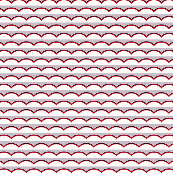 Scallops Wallpaper - Lilac