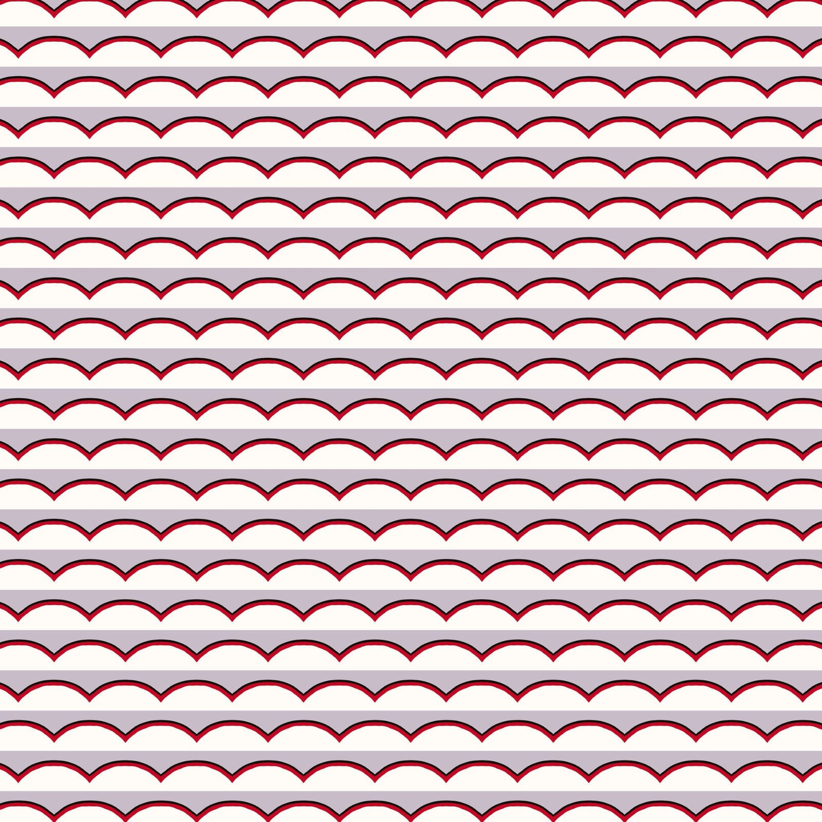 Scallops Wallpaper - Lilac