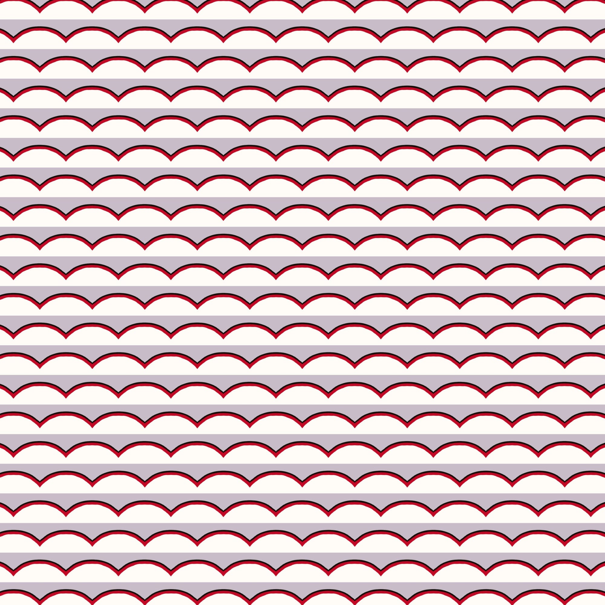Scallops Wallpaper - Lilac