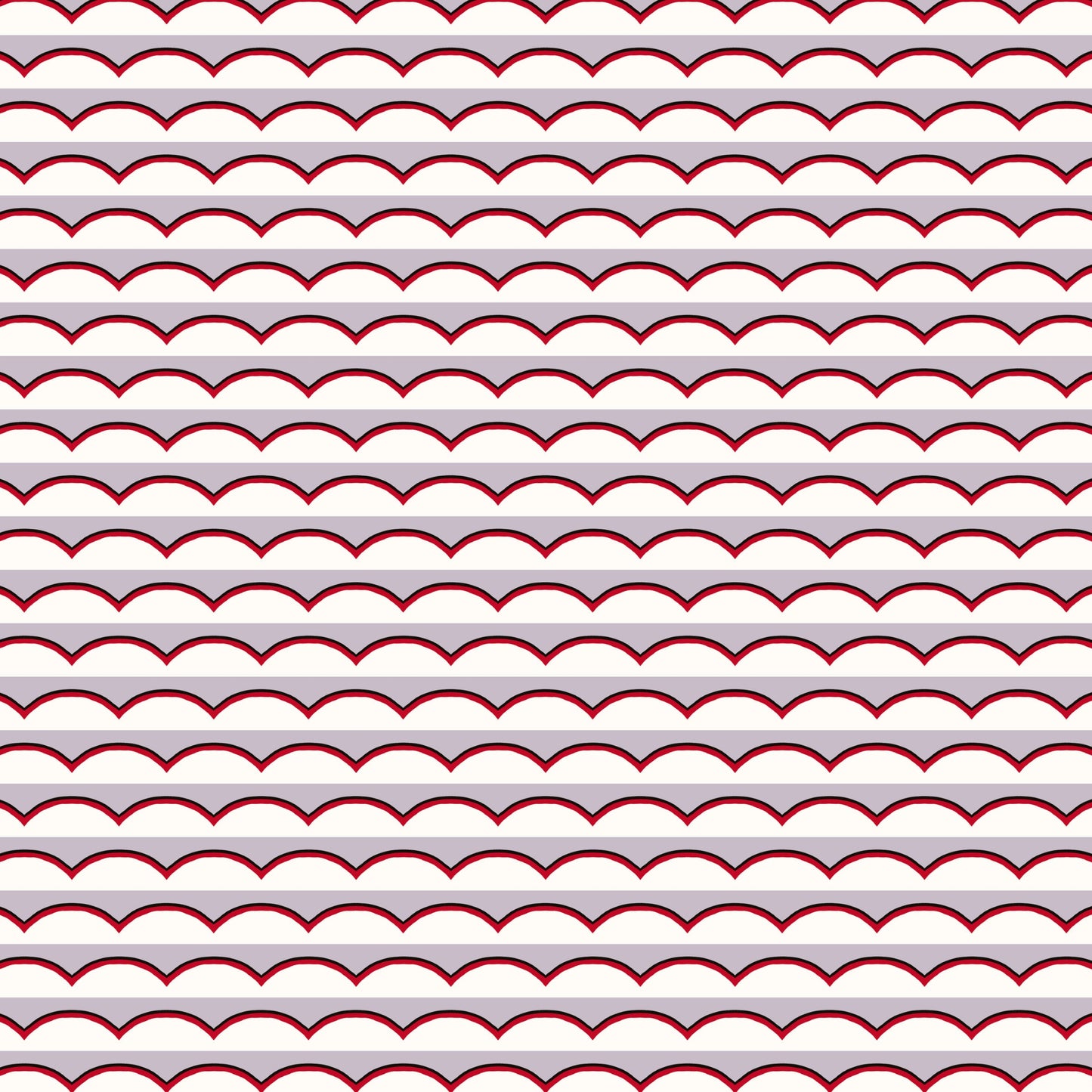 Scallops Wallpaper - Lilac
