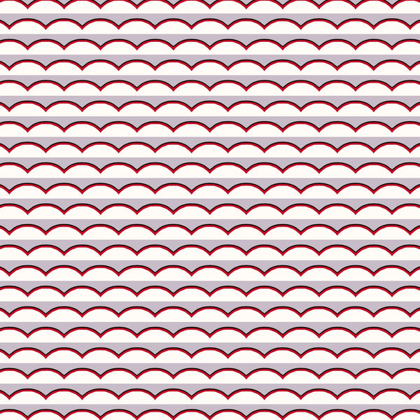 Scallops Wallpaper - Lilac