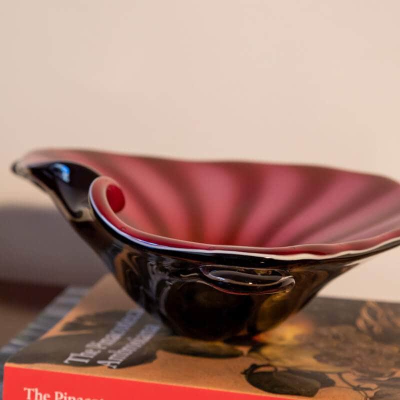Mid-century Bohemian Opaline Glass Bowl