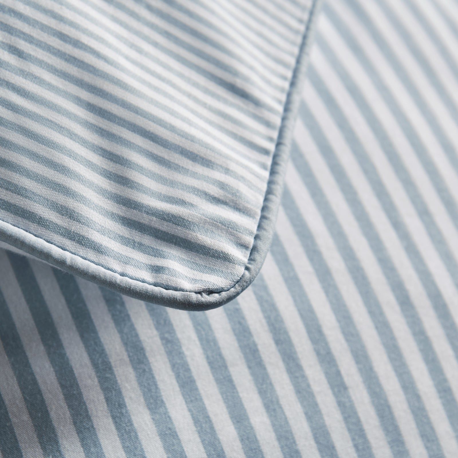 Luxury Organic Blue Striped Pillowcases