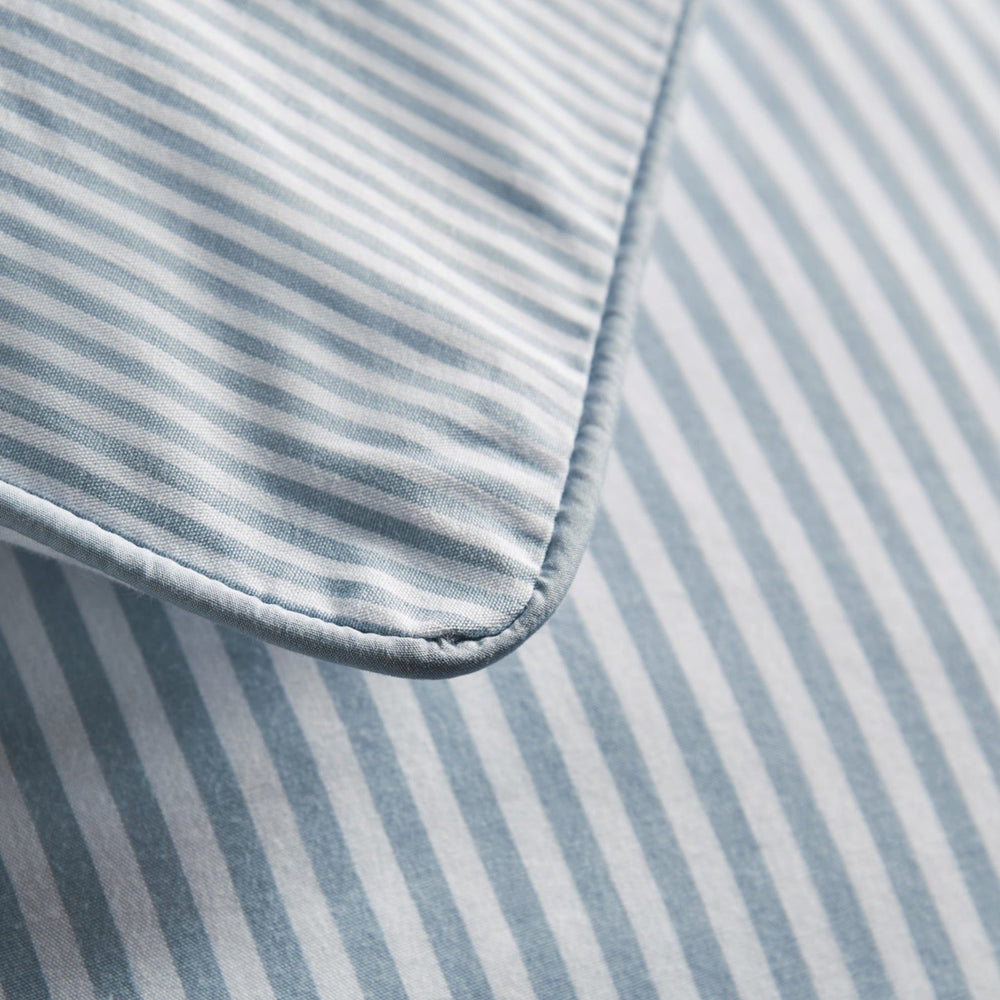 Luxury Organic Blue Striped Pillowcases