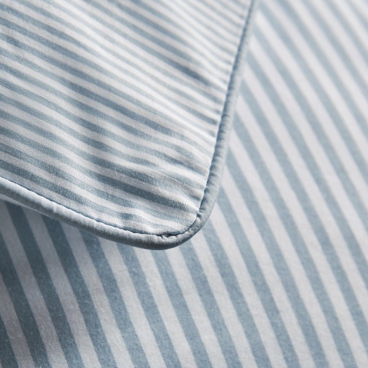 Luxury Organic Blue Striped Pillowcases
