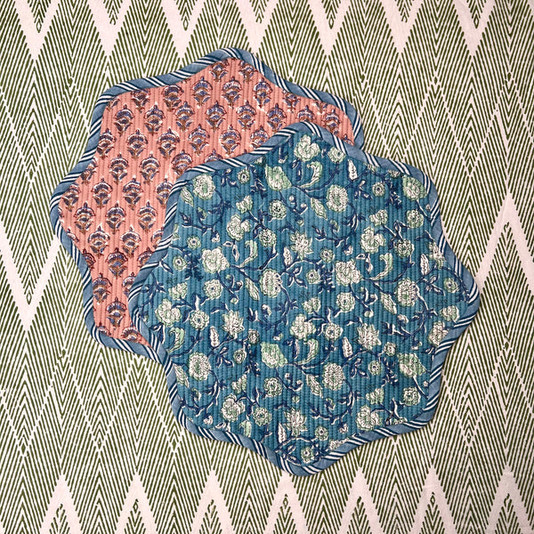 ‘The Breakfast’ Placemat - Scallop - Block Print