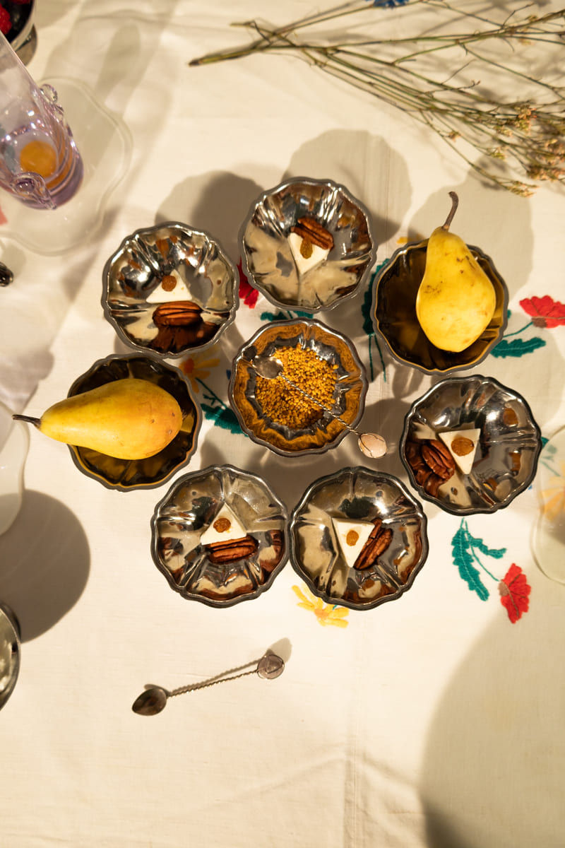 Vintage French Adorned Silver Coupes