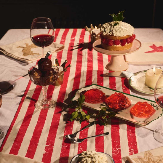 Christmas Red Table Runner