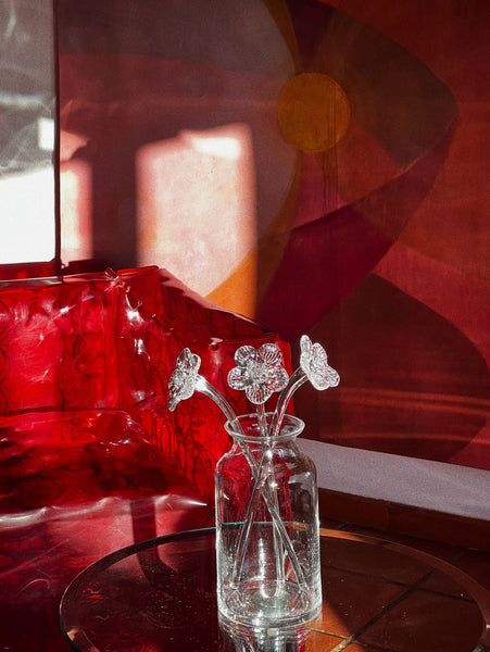 Mouthblown Crystal Vase