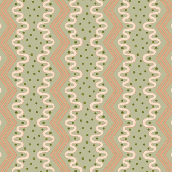 Madame Ziggle Wallpaper - Pistachio