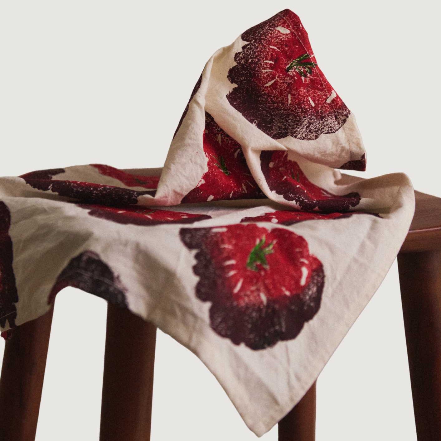 Heirloom Tomato Napkins. Set of 4