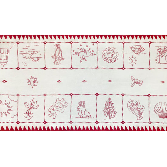 Redwork Table Runner in Red