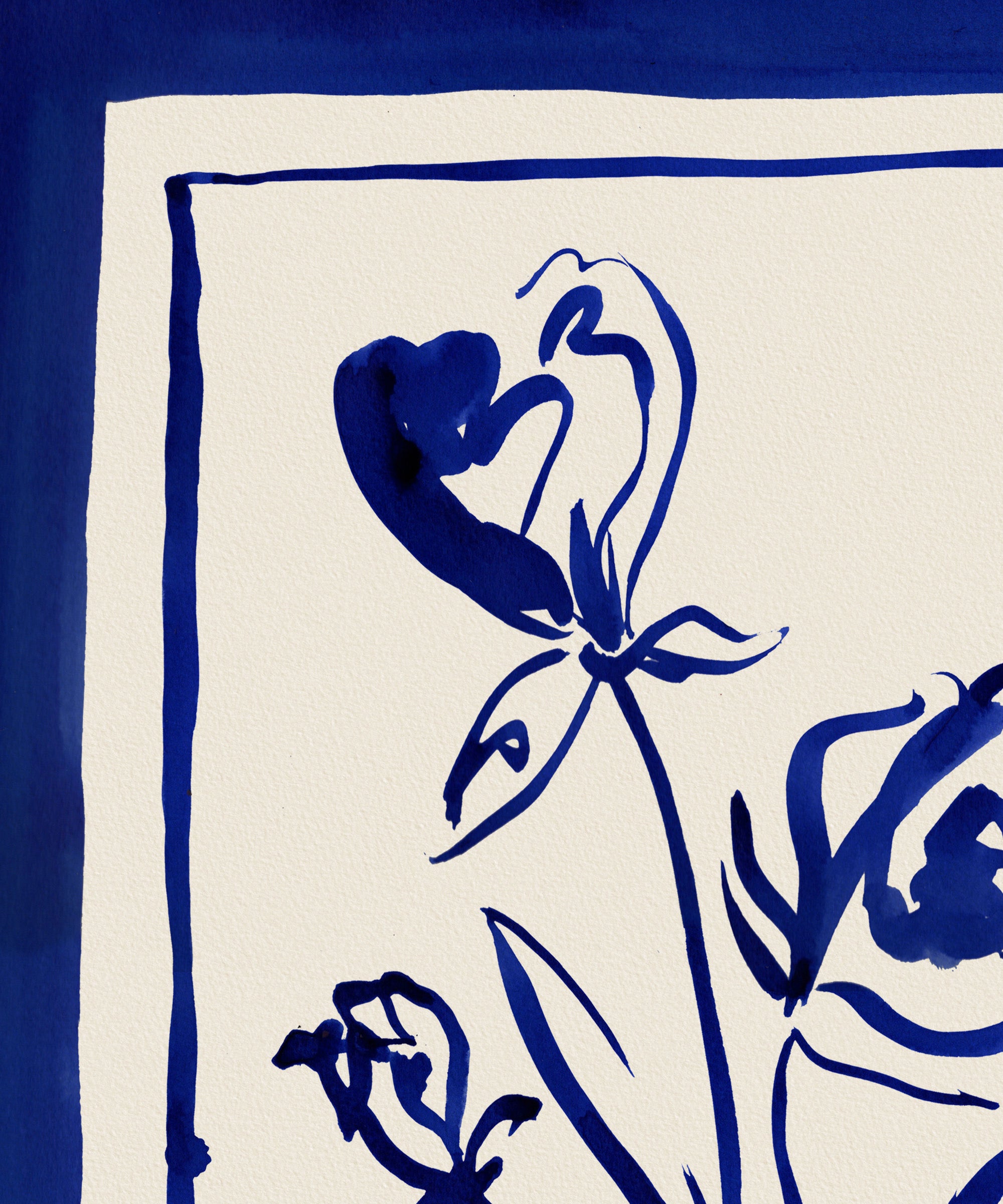 Roses Bleues (Blue Roses)- French Floral Art Print