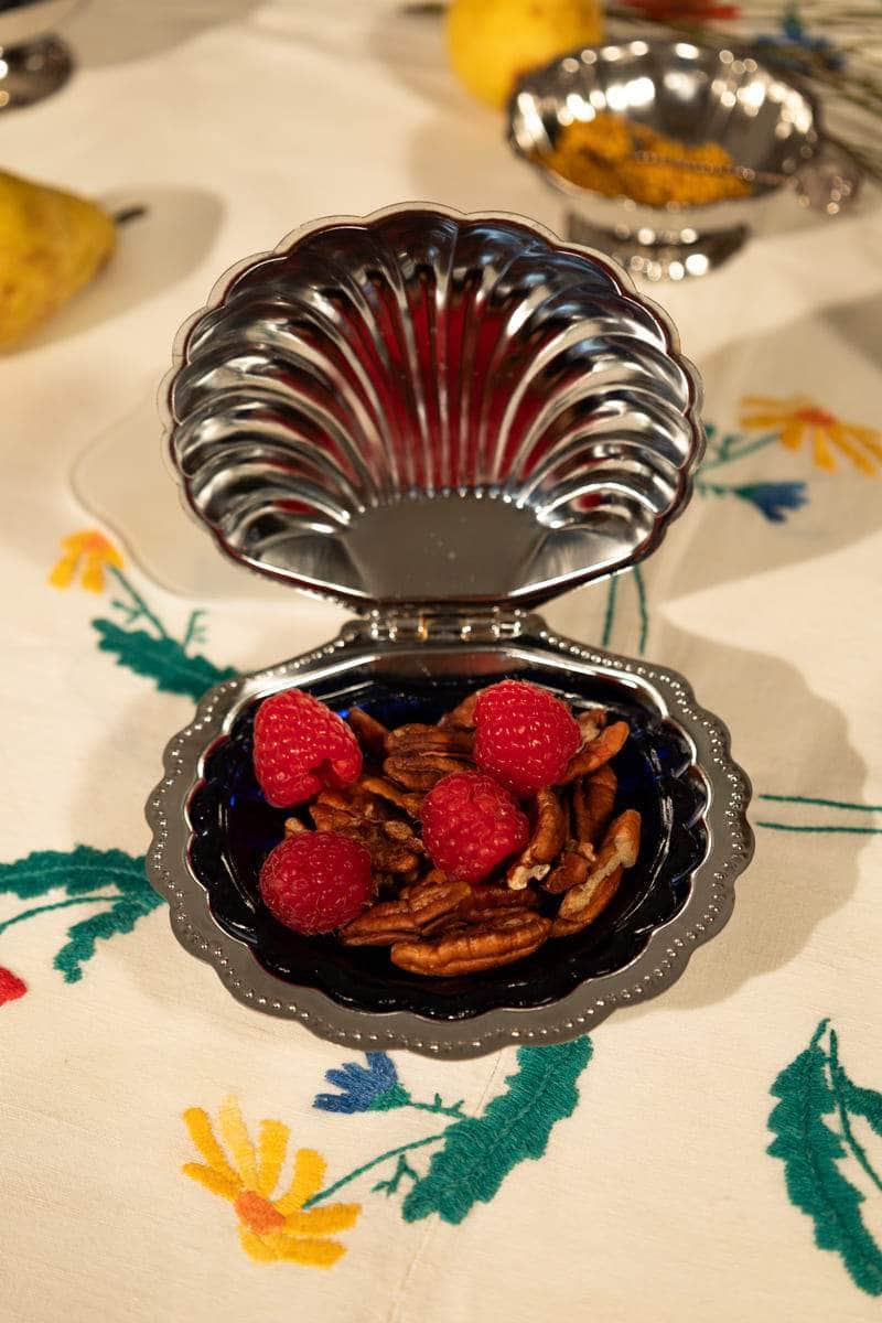 Vintage Silver Shell Dish
