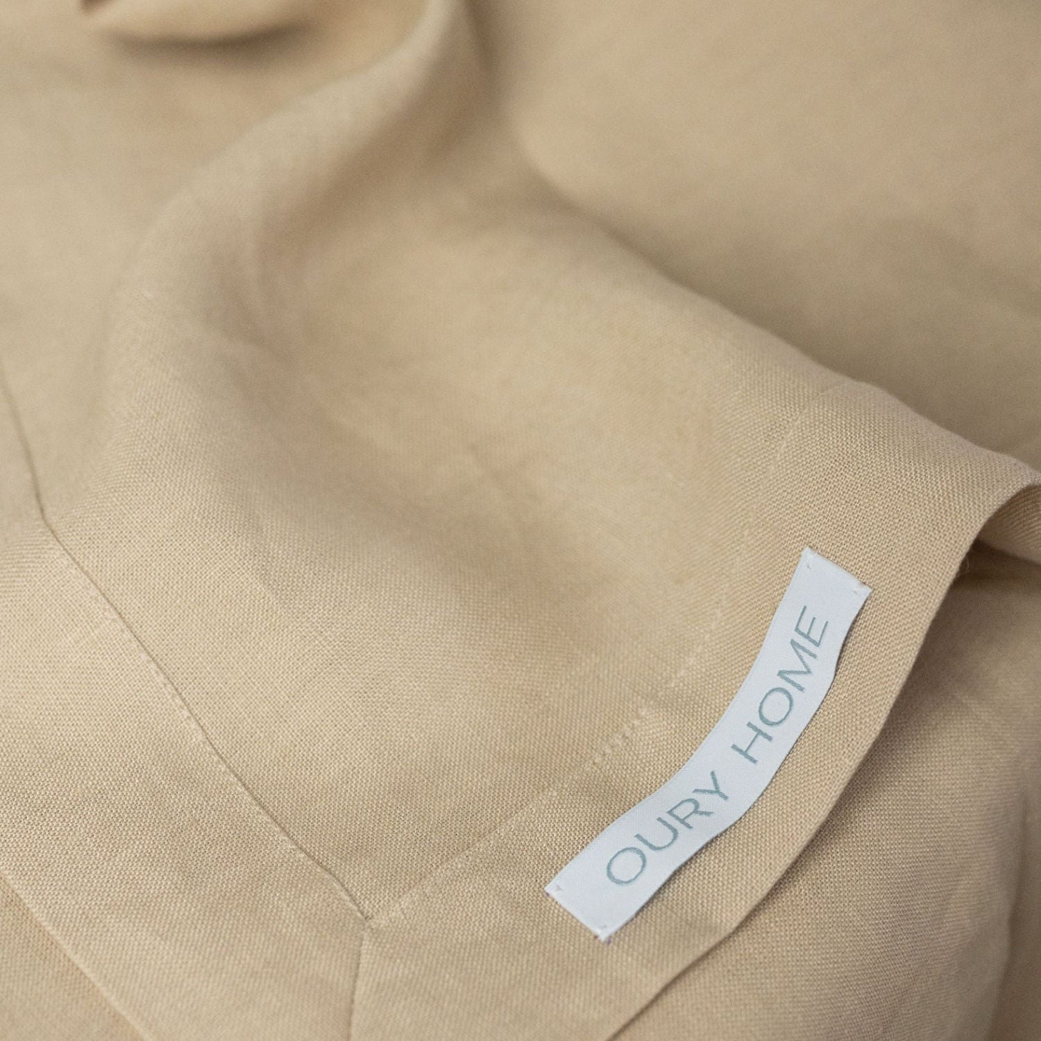 Beige Linen Tablecloth