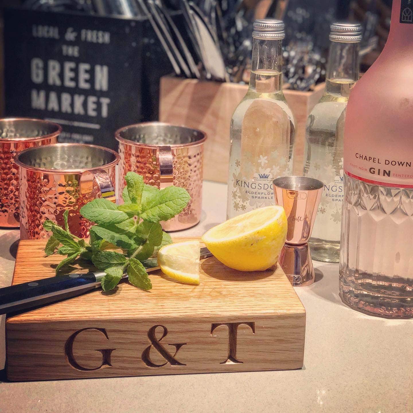 Oak Gin & Tonic (G&T) Board
