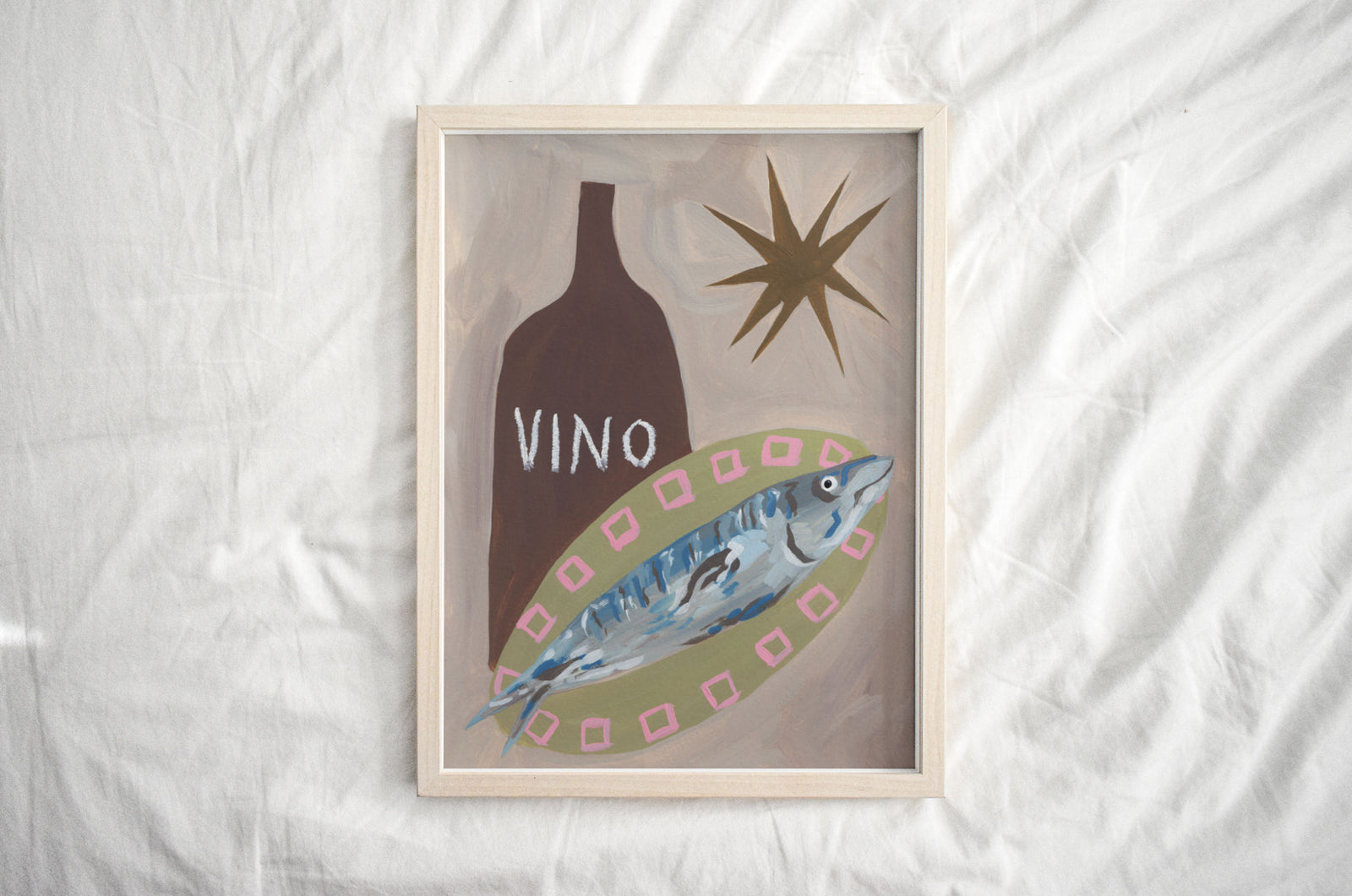 Fish and Vino Dinner Print