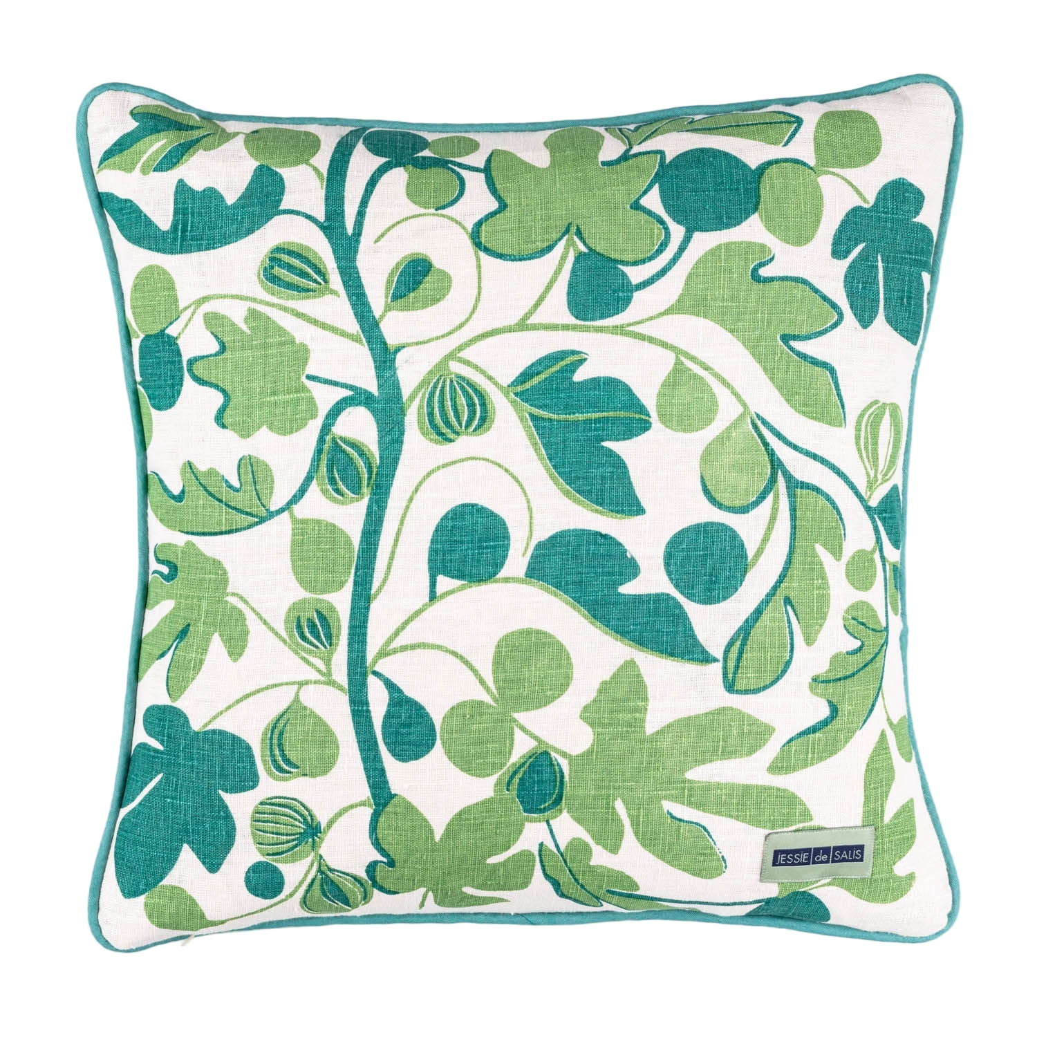 Figs Cushion (Tones of Greens)