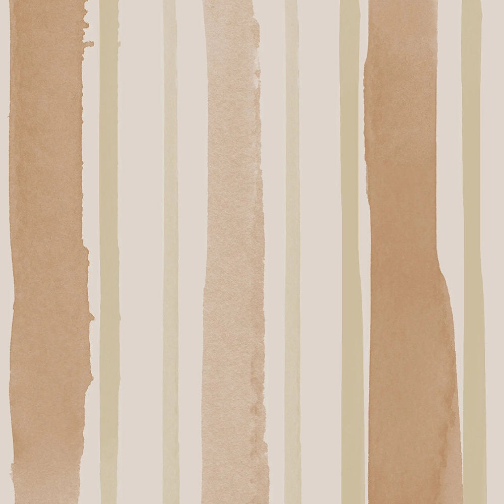 Terracotta Stripe Wallpaper