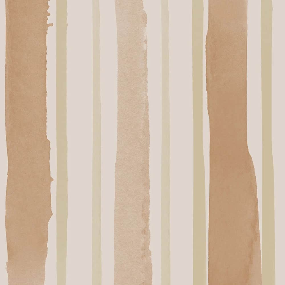 Terracotta Stripe Wallpaper