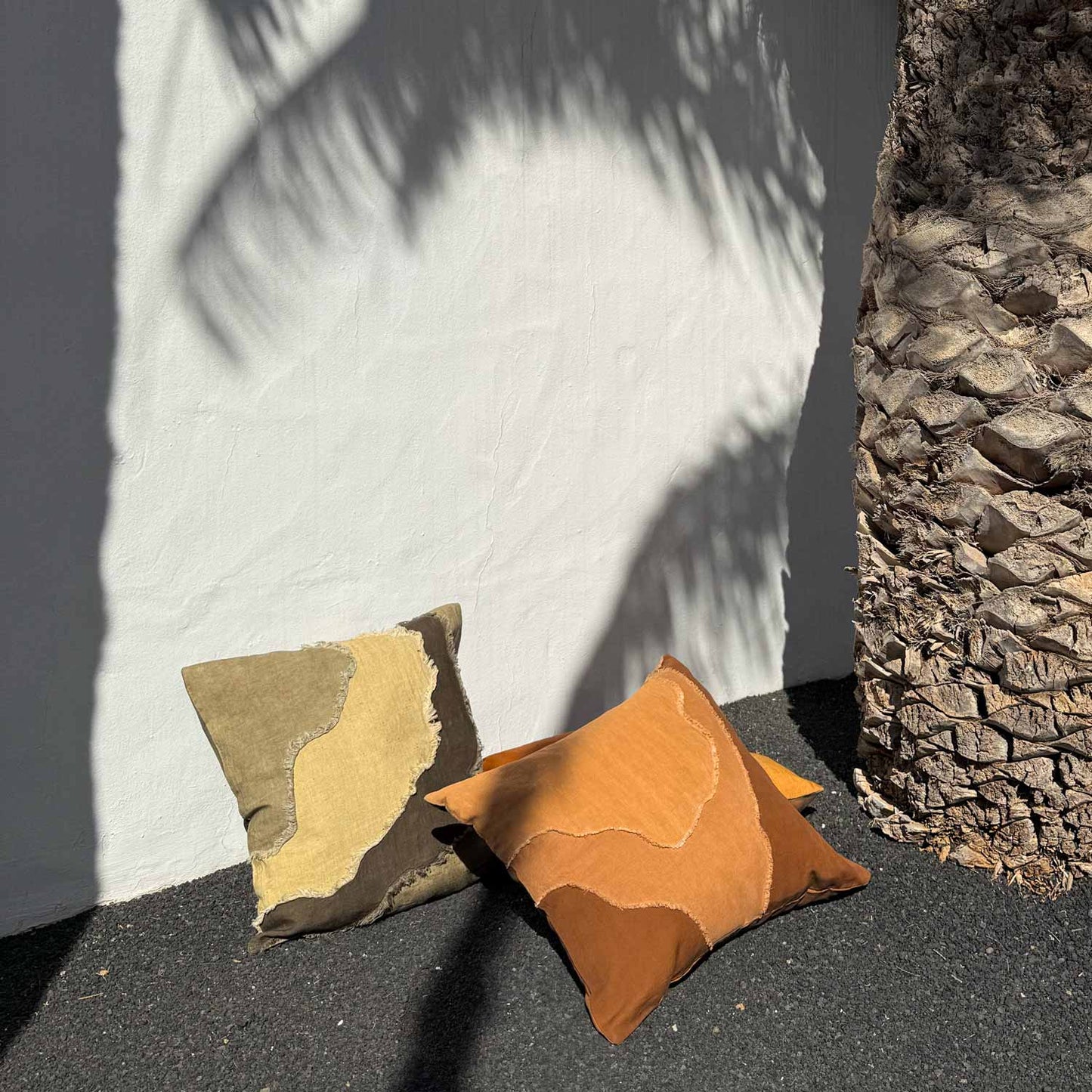 Linen Pillow Greens