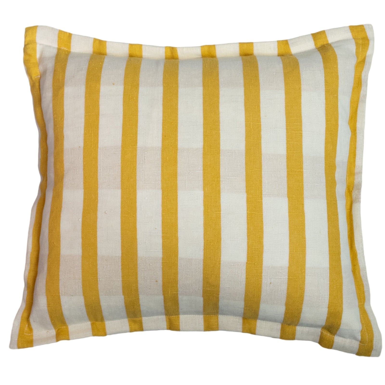 Lino Stripe Cushion (Yellow)