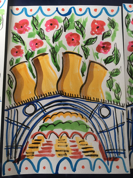 Ironbridge Floral Paper Lampshade