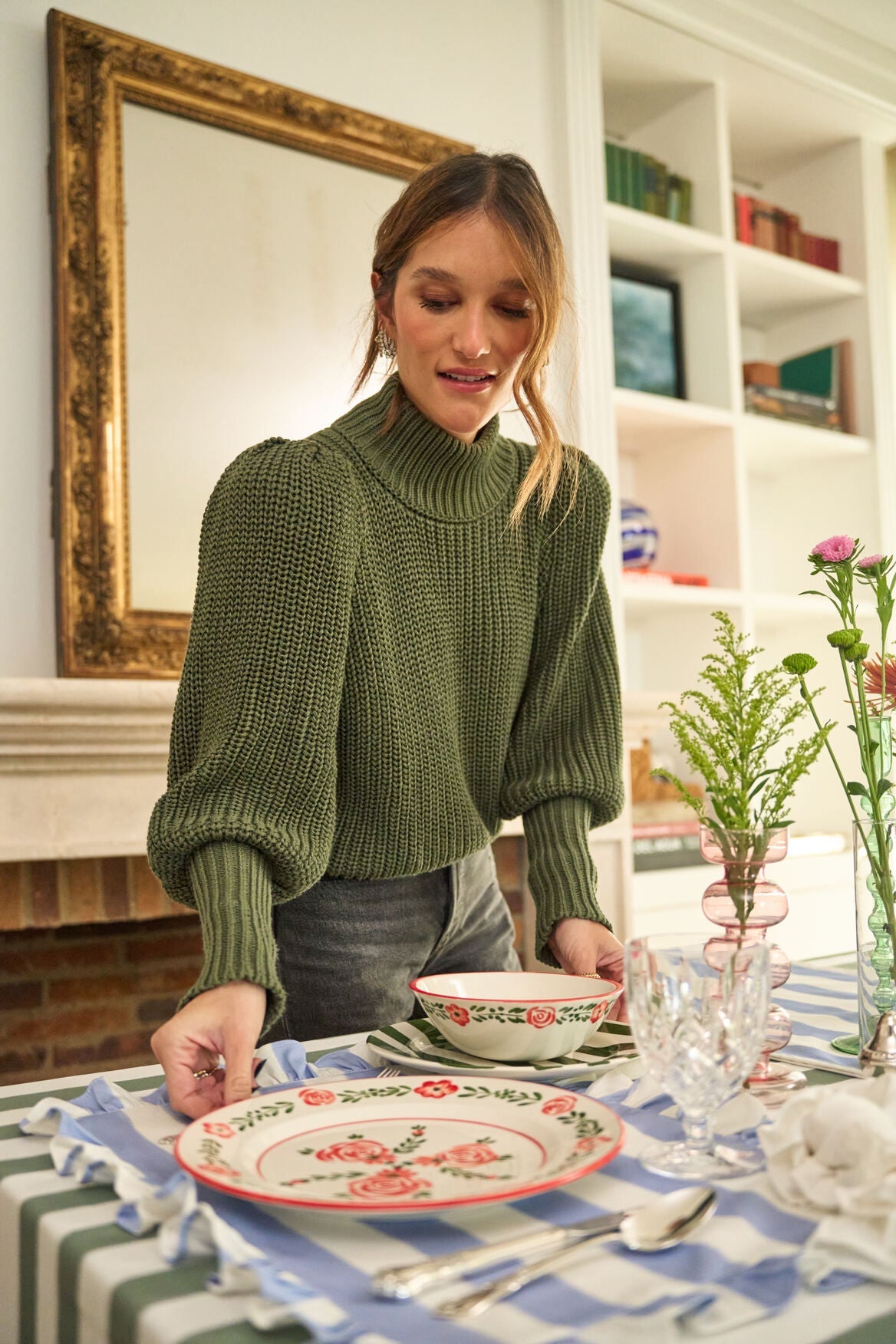 Dinner Plate with Flower Design - Between Us