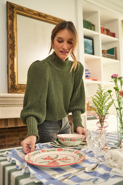 Dinner Plate with Flower Design - Between Us