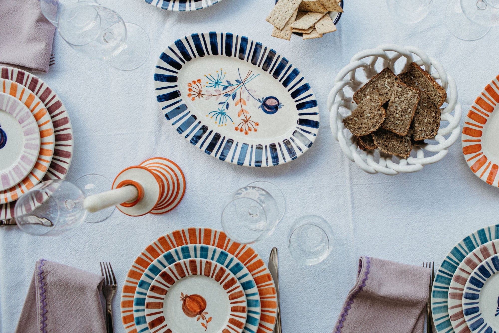 Orange Dinner Plate – The Portuguese Chitas