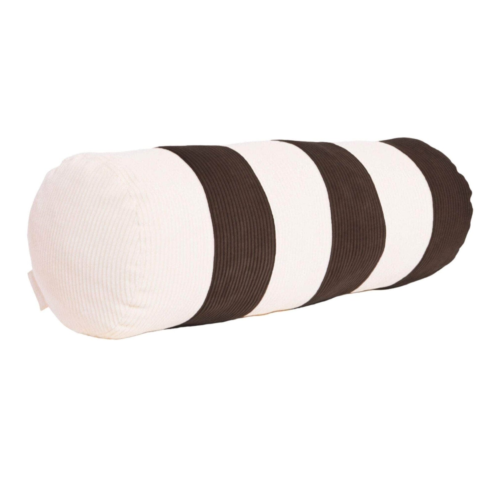 Le Cylindre - Corduroy Stripe Bolster Espresso/Chalk