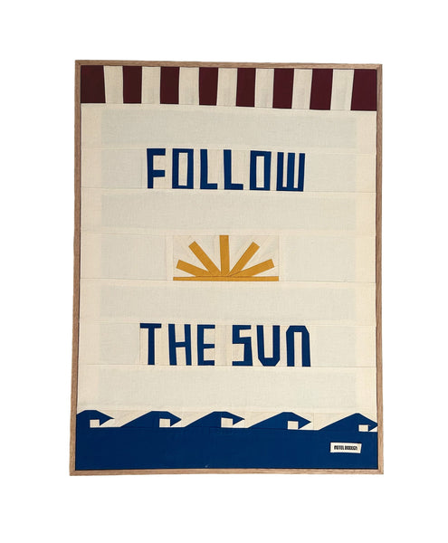 Follow The Sun Hand Framed Original Quilted Artwork