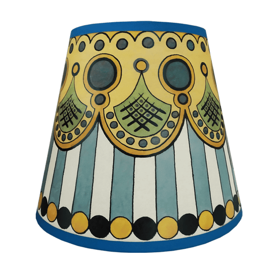 Marquee Hand Painted Lampshade in Yellow