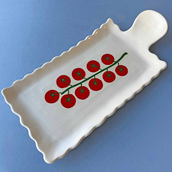 Cherry Tomato Cheese Serving Platter