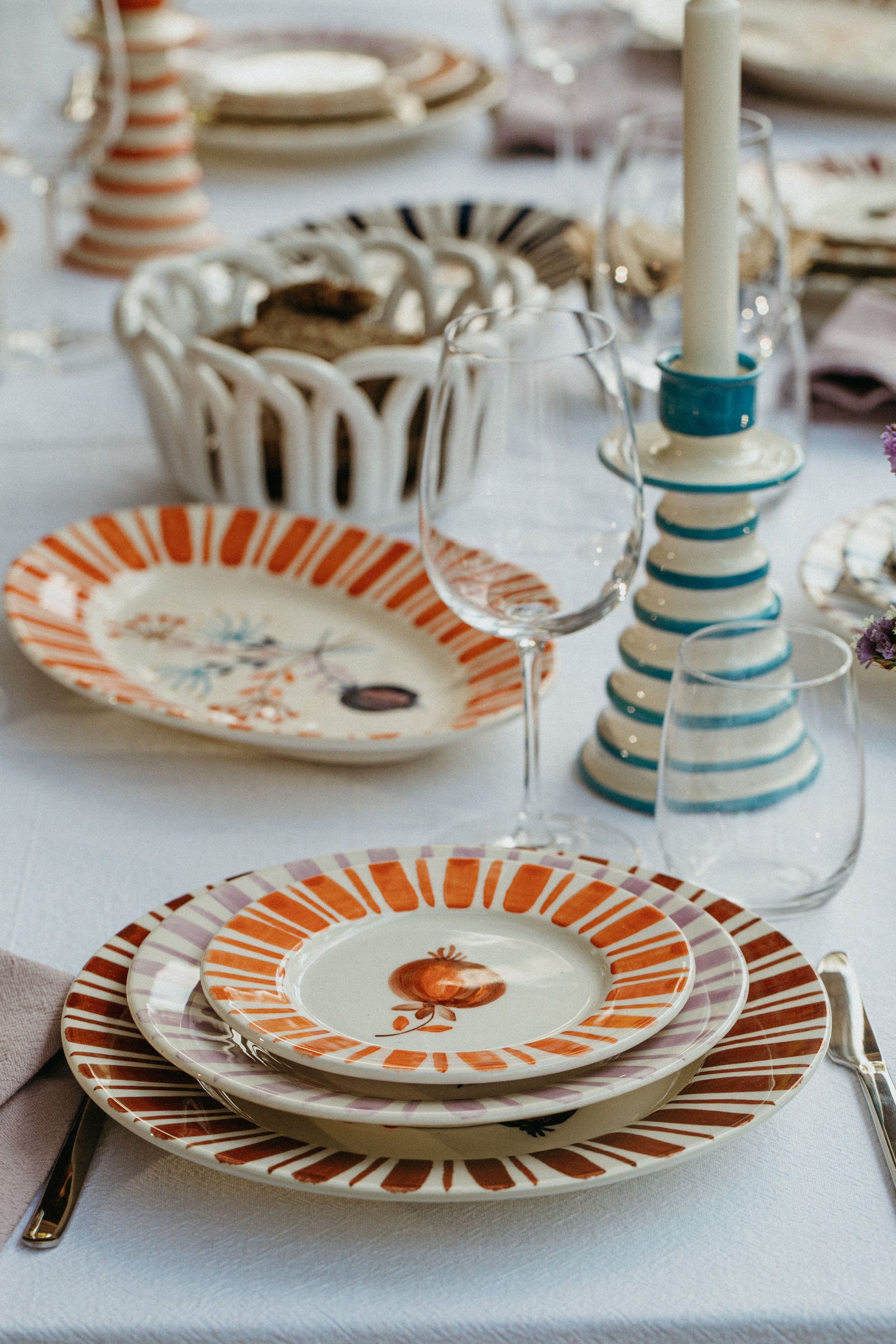 Orange Serving Plate – The Portuguese Chitas