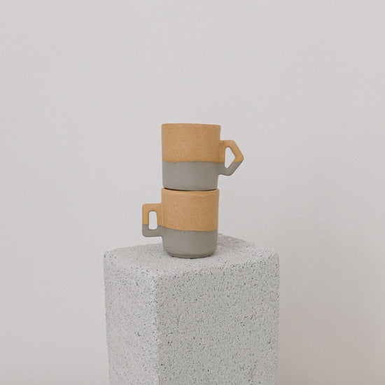 Alexcito - Porcelain Espresso Cups - Sandy Matte - Set of 2