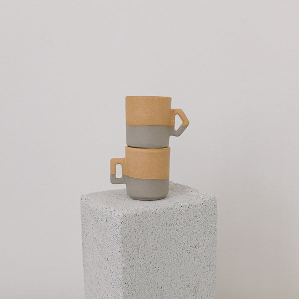 Alexcito - Porcelain Espresso Cups - Sandy Matte - Set of 2