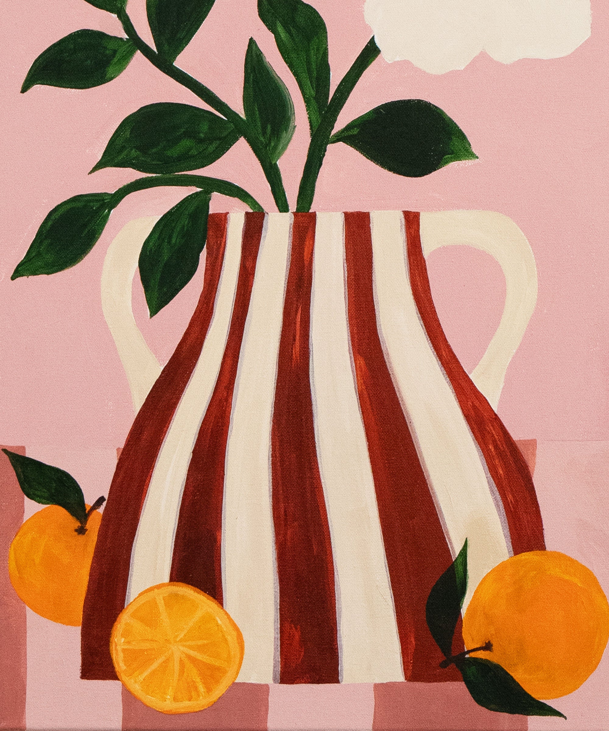 Orange Pot Original Painting