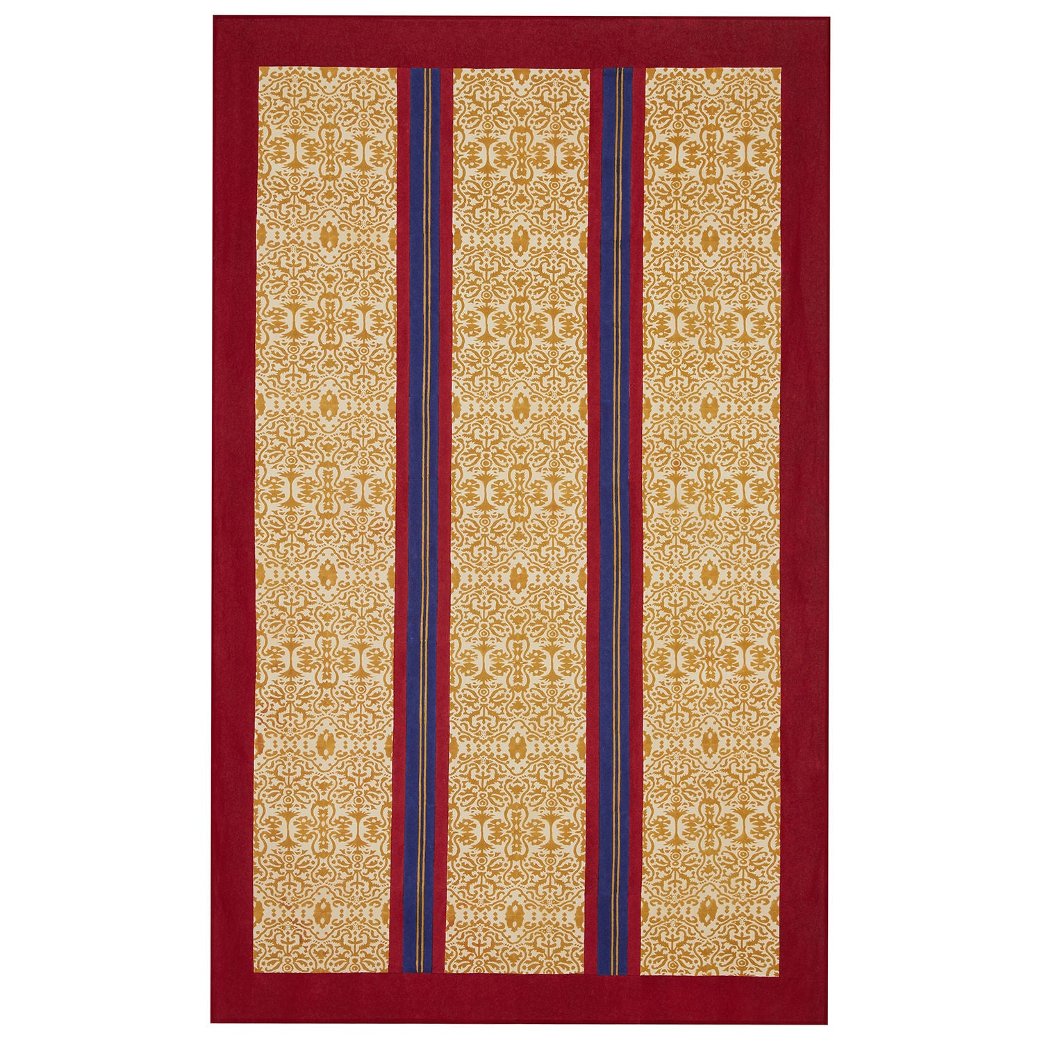 Cotton Cloth Damask Stripe Chutney