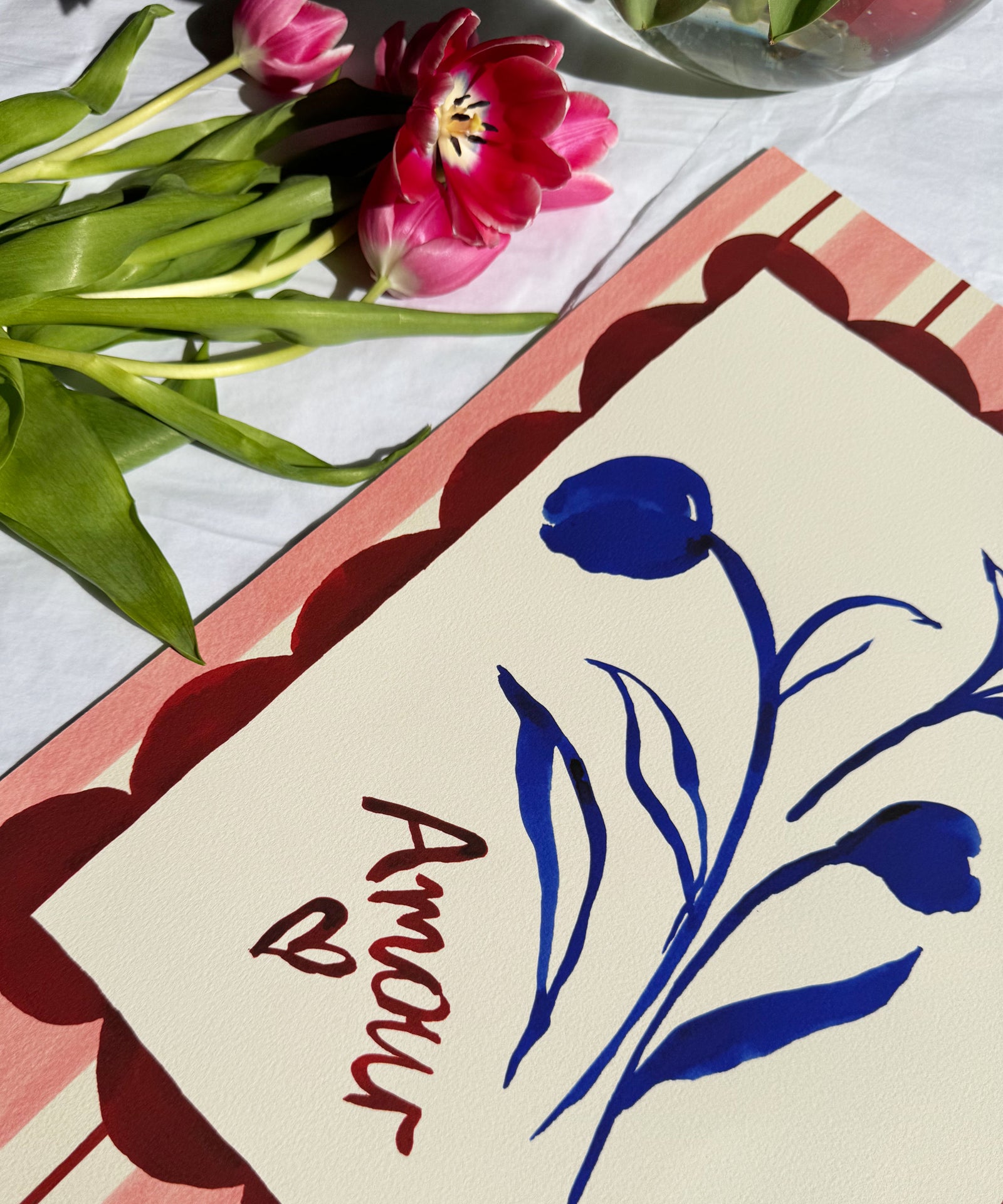 Amour (Love)- French Love Art Print