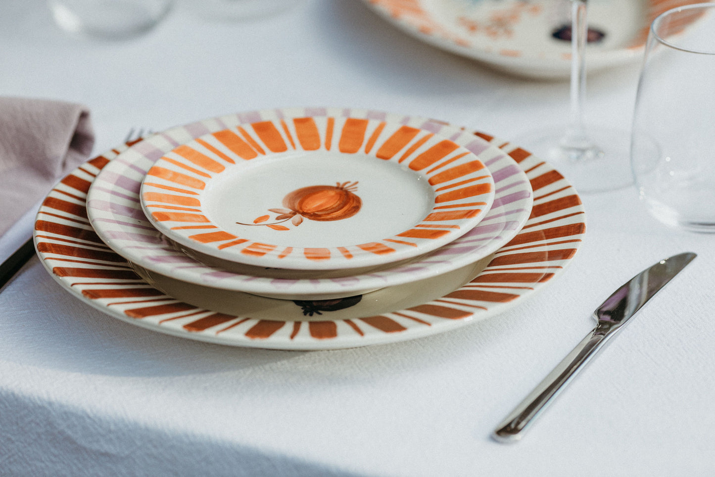 Brown Dessert Plate – The Portuguese Chitas