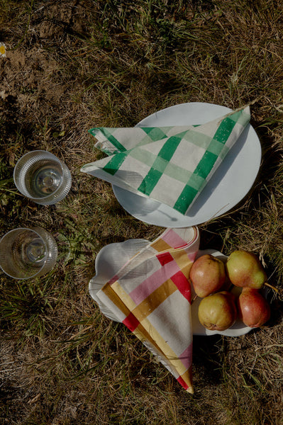 Set of Four Battenberg Napkins