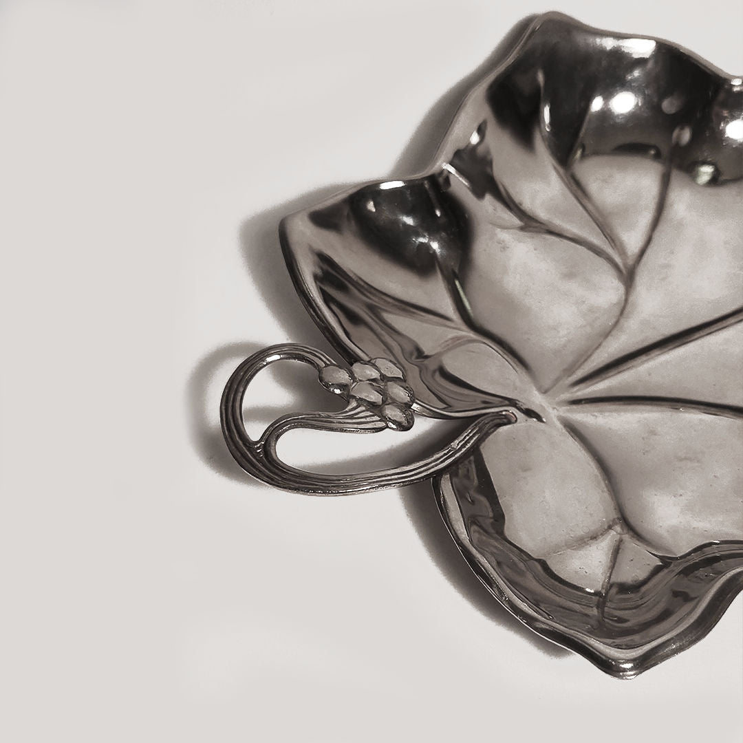 Silver-Plated Leaf Vide-Poche