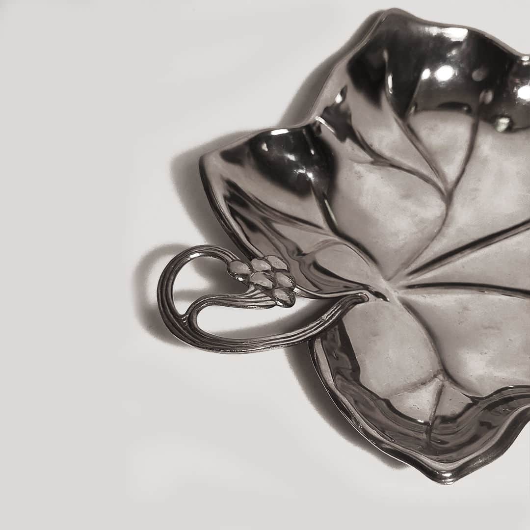 Silver-Plated Leaf Vide-Poche