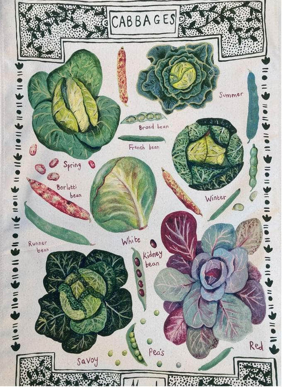 Cabbage Tea Towel