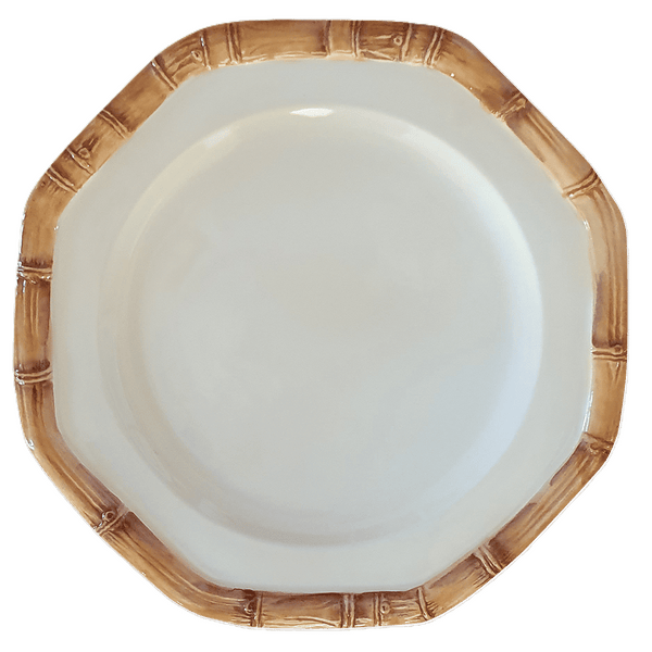 Hand-Painted Ceramic Bamboo Plates