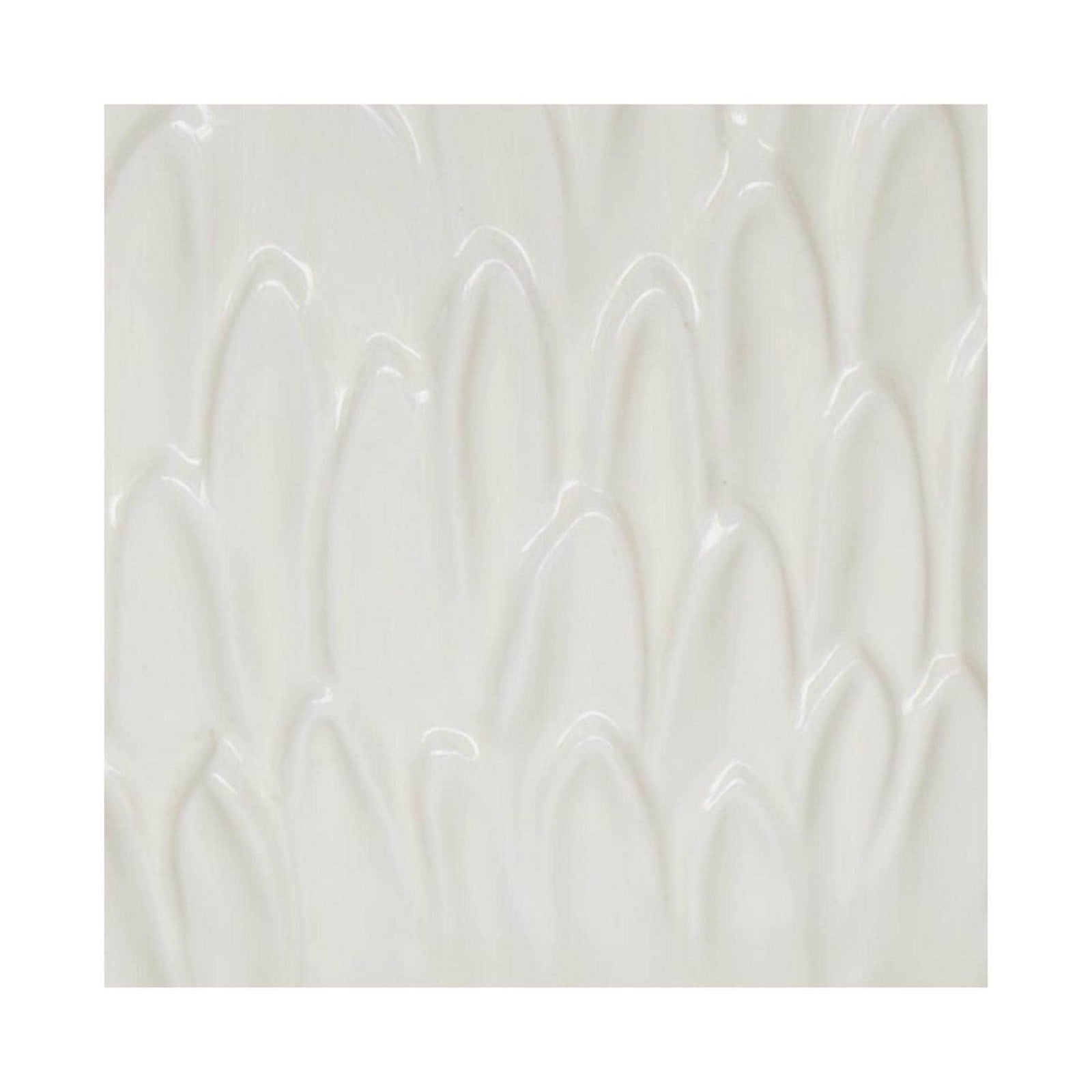Arles Leaf Embossed White Planter